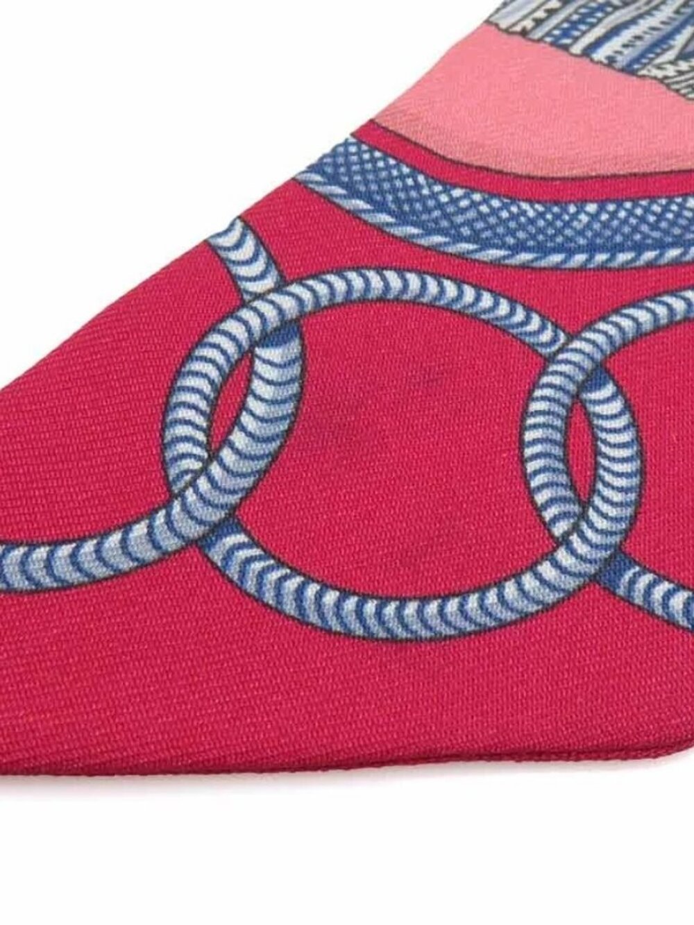 Auth HERMES Twilly Scarf Pink/Multicolor Silk - Picture 5 of 12
